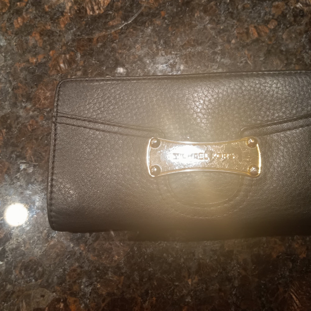 Stylish Black Leather Clutch